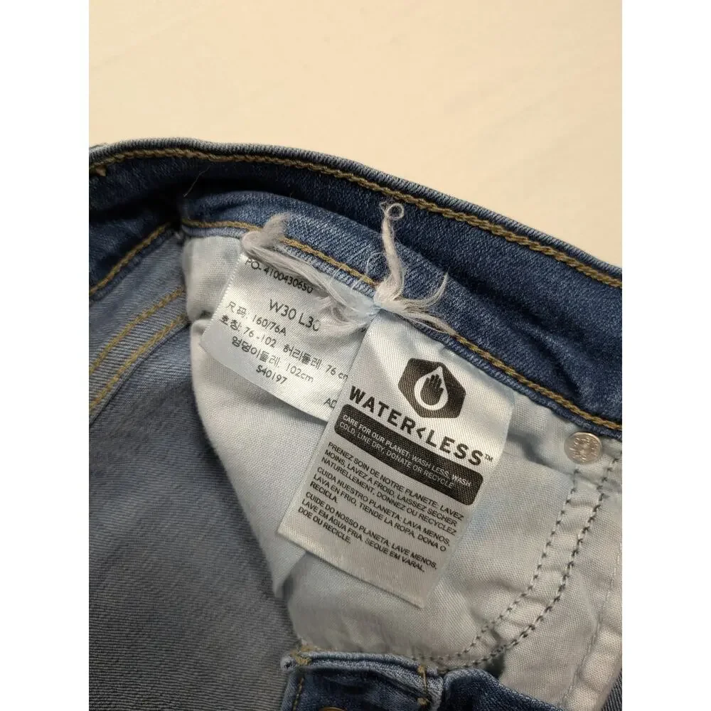 Levis Jeans Womens 30w Blue Denim Curvy Bootcut Low-Mid Rise Classic Y2k Country